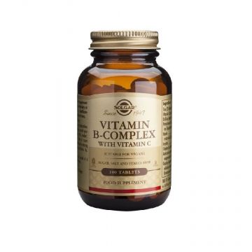 Solgar B-complex cu Vitamina C 100 cp
