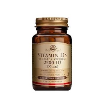 Solgar Vitamina D3 2200 UI x 50 de capsule vegetale