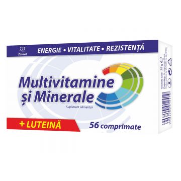 Zdrovit Multivitamine + Minerale + Luteină 56 comprimate filmate