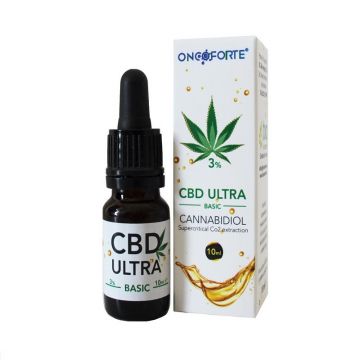 Bio Elemente Oncoforte CBD ULTRA basic 3%,ulei de canepa cu cannabidiol 10 ml