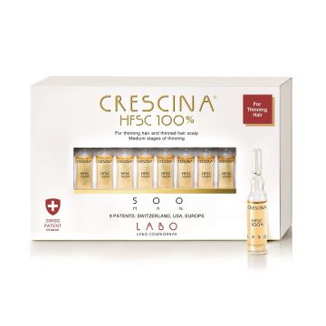 Crescina HFSC 500 - Tratament Par Rarit 20 Fiole Barbati