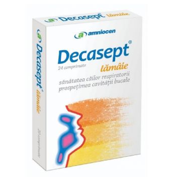 Decasept Lamaie 24 comprimate de supt