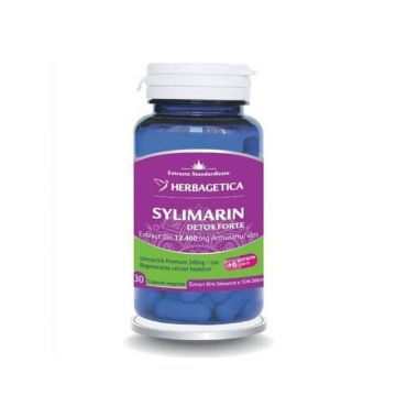 Herbagetica Silymarin Detox Forte, 30 cpr