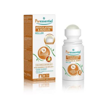 Puressentiel Muscle & Joints - Roller cu 14 uleiuri esentiale 75 ml