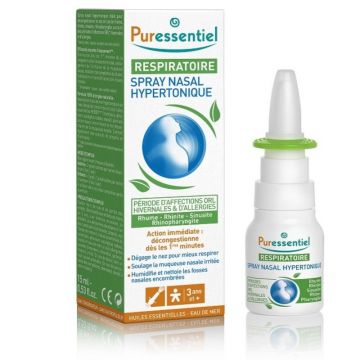 Puressentiel Respiratory - Spray Nazal Hipertonic 15 ml