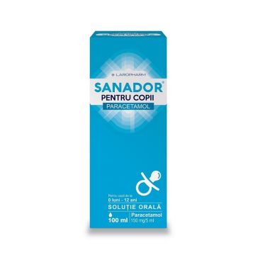 Sanador pentru copii 100mg/5ml solutie orala