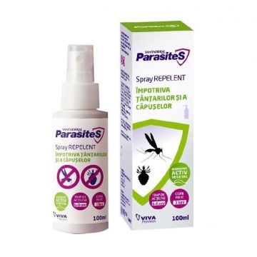 Spray Repelent Impotriva Tantarilor si a Capuselor Parasites Santaderm, 100 ml