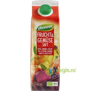 Suc Rosu de Fructe si Legume Ecologic/Bio 1L