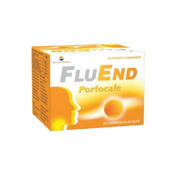 Sun Wave FluEnd cu aroma de portocale 20 comprimate de supt