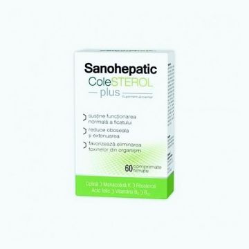 Zdrovit Sanohepatic Colesterol x 56 Comprimate