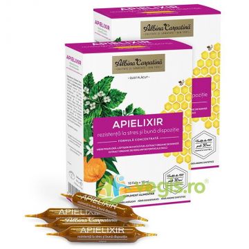 Apielixir Rezistenta la Stres si Buna Dispozitie 20+10 fiole x 10ml