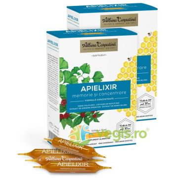 Apielixir Memorie si Concentrare 20+10 fiole x10ml