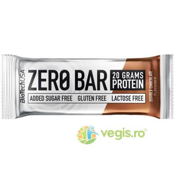 Baton Proteic Ciocolata fara Gluten si fara Zahar Zero Bar 50g