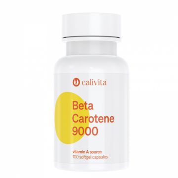 Beta Carotene CaliVita (100 capsule-gelatinoase) Precursorul vitaminic al vitaminei A