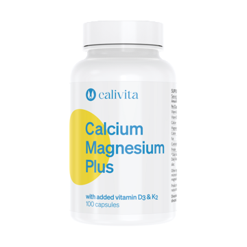 Calcium Magnesium Plus CaliVita (100 capsule) calciu, magneziu + vitaminele D3 si K2