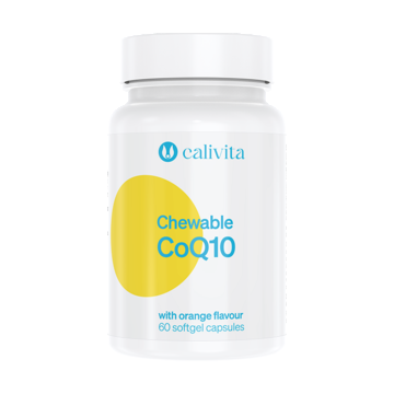 Chewable Co Q10 Orange Flavour CaliVita (60 capsule gelatinoase masticabile) coenzima Q10 aromata