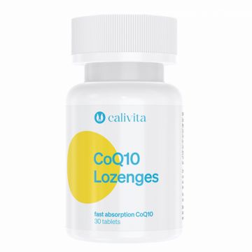 CoQ10 Lozenges CaliVita (30 tablete sublinguale) Coenzima Q10 cu absorbtie rapida