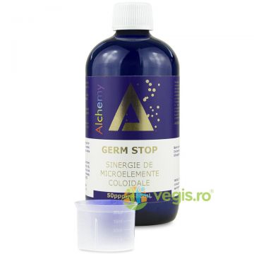 Germ Stop Sinergie de Argint, Cupru si Aur Coloidal (50ppm) 480ml