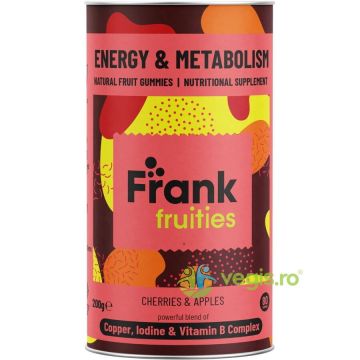 Jeleuri din Fructe (Cirese si Mar) Fortificate cu Vitamina B, Cupru si Iod Energy Metabolism 200g