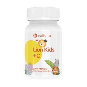 Lion Kids C CaliVita (90 tablete masticabile) Vitamina C pentru copii
