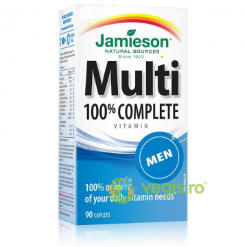 Multivitamine 100% Complete pentru Barbati 90cpr