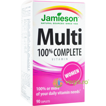 Multivitamine 100% Complete pentru Femei 90cpr