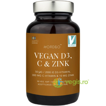 Vitamina D3, Vitamina C si Zinc 90cps