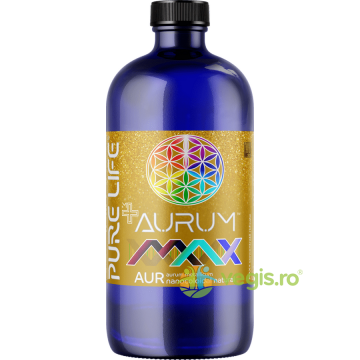 Aur Nanocoloidal Natural M+ AURUM MAX 55ppm 480ml