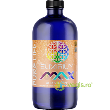 Aur si Argint Nanocoloidal M+ ELIXIRIUM MAX 77ppm 480ml