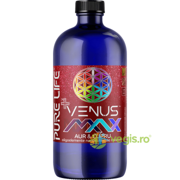 Aur si Cupru Nanocoloidal M+ Venus Max 77ppm 480ml