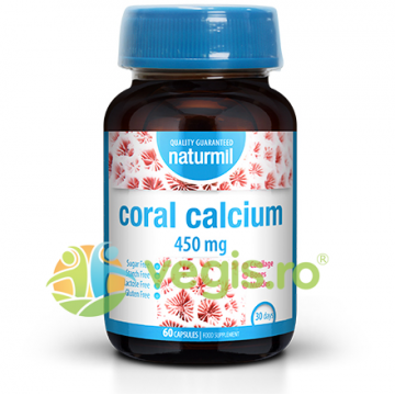 Calciu Coral 450mg Naturmil 60cps