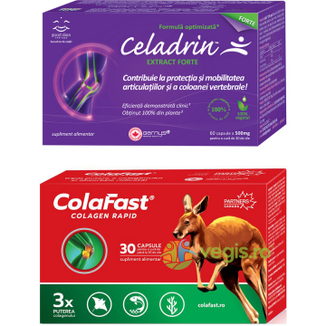 Celadrin Extract Forte 60cps + Colafast Colagen Rapid 30cps Cadou Good Days Therapy,