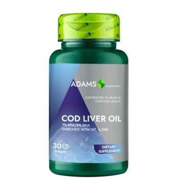 Cod Liver Oil 1000mg 30cps, Adams