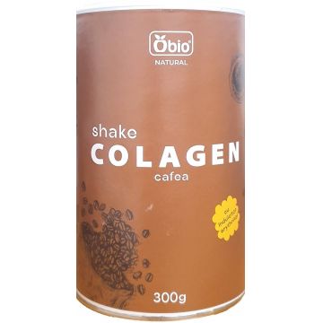 Colagen shake cu cafea, fara zahar, 300g, Obio