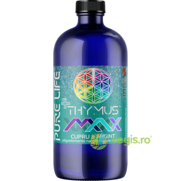 Cupru si Argint Nanocoloidal M+ THYMUS MAX 77ppm 480ml