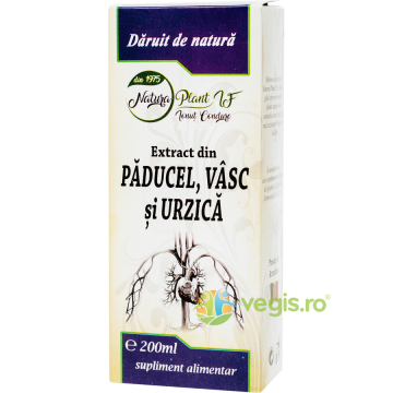 Extract din Paducel, Vasc si Urzica 200ml