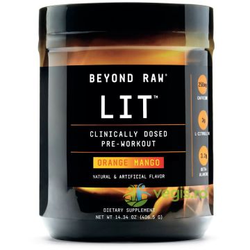 Formula Pre-Workout cu Aroma de Portocale si Mango Gnc Beyond Raw Lit 406.5g