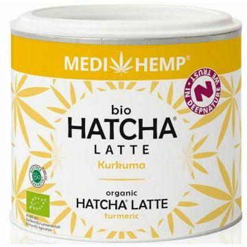 Hatcha latte cu turmeric, eco-bio, 45g Medihemp