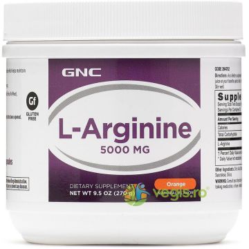 L-Arginina (L-Arginine) 5000mg cu Aroma de Portocale 270g