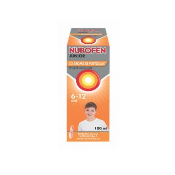 Nurofen Junior 200mg/5ml aroma portocale 100 ml