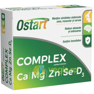 Ostart Complex Ca+Mg+Zn+D3 30cpr