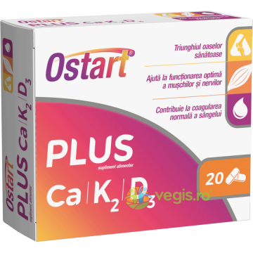 Ostart Plus Ca+K2+D3 20cpr