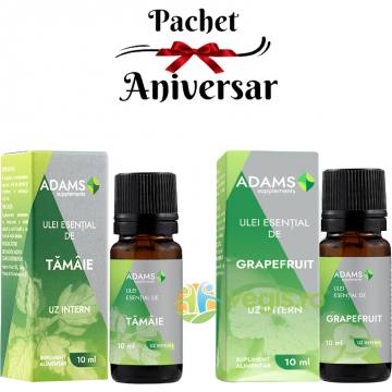 Pachet Ulei Esential de Tamaie pentru Uz Intern 10ml + Ulei Esential de Grapefruit pentru Uz Intern 10ml