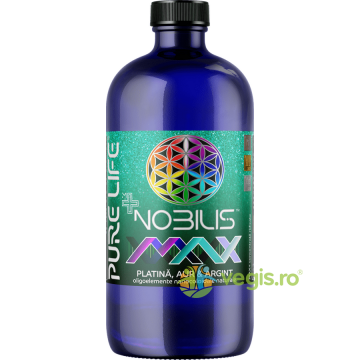 Platina, Aur si Argint Nanocoloidal M+ NOBILIS Max 77ppm 480ml