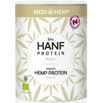 Proteina din canepa natur, eco-bio, 330g, Medihemp