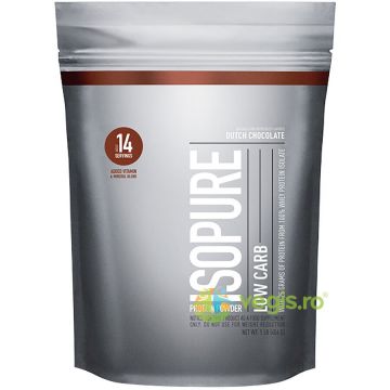 Proteina Izolata din Zer cu Aroma de Ciocolata (Isopure Low Carb Protein Powder) 454g