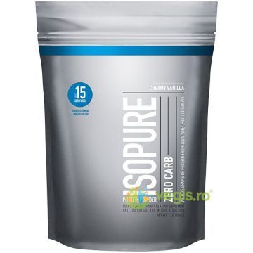 Proteina Izolata din Zer fara Carbohidrati cu Aroma de Vanilie (Isopure Zero Carb) 454g