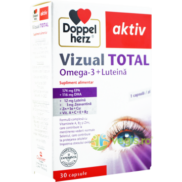 Vizual Total cu Omega-3 si Luteina Aktiv 30cps