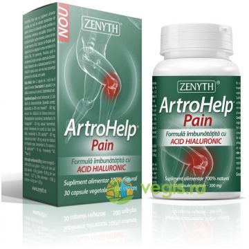 Artrohelp Pain 500mg cu Acid Hialuronic 30cps