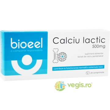 Calciu Lactic 500mg 20cpr